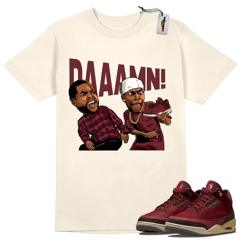 Daaamn Shirt to Match Jordan 3 Bin 23