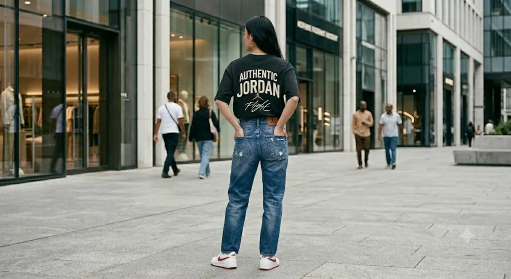 Air Jordan Authentic Jordan Oversized Tee – Black