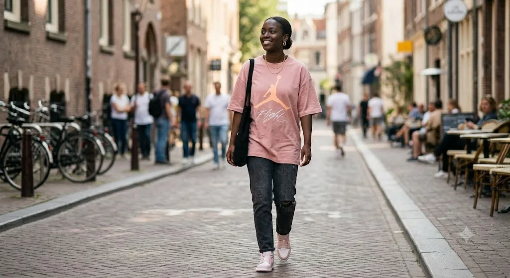 Air Jordan Flight Oversized Tee – Pink