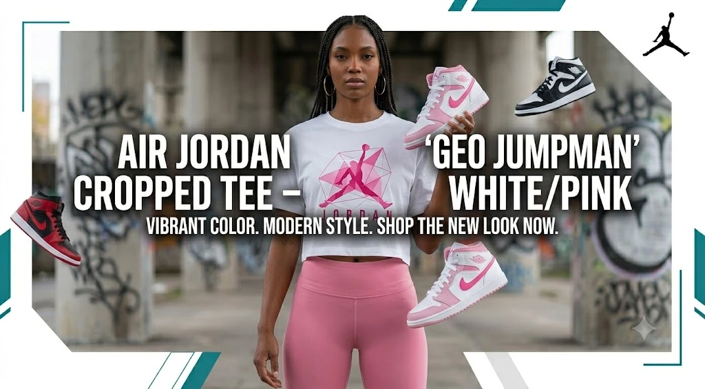 Air Jordan Geo Jumpman Cropped Tee