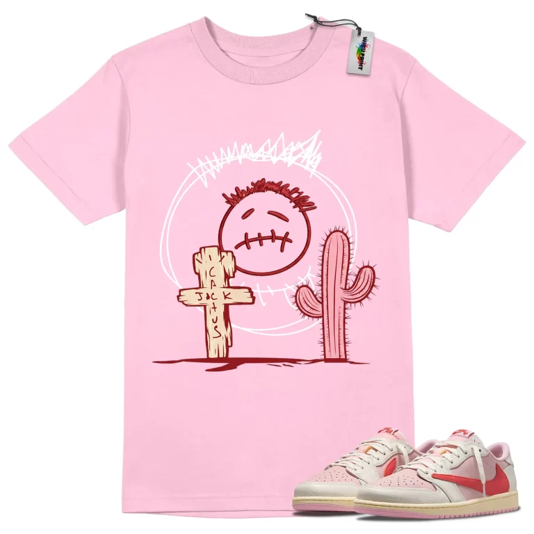 Cactus Grave Tee to Match Jordan 1 Tropical Pink-3
