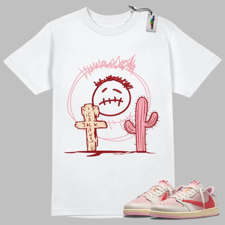 Cactus Grave Tee to Match Jordan 1 Tropical Pink-3