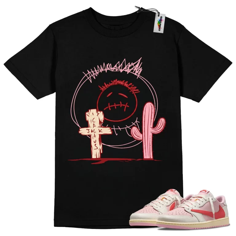 Cactus Grave Tee to Match Jordan 1 Tropical Pink-3