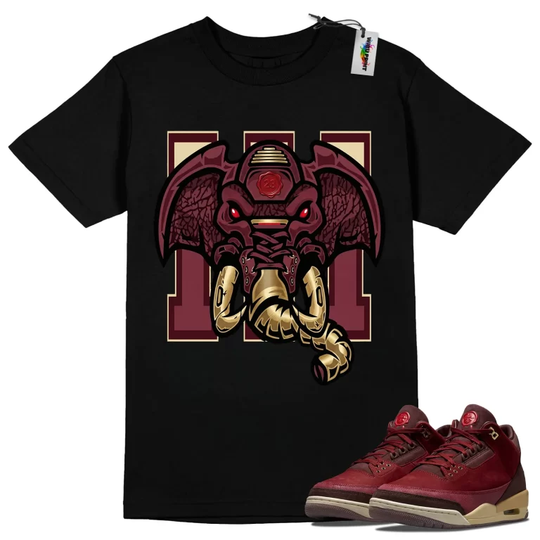 Cyber Elephant Tee to Match Jordan 3 Bin 23