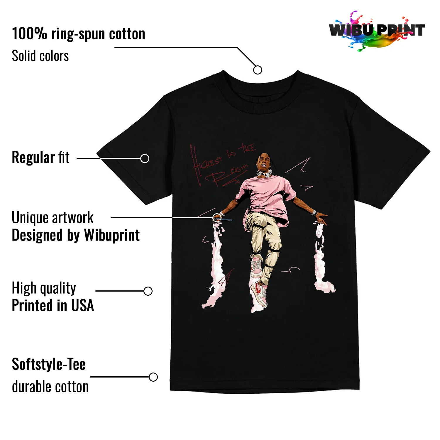 Highest In The Room Tee to Match Jordan 1 Tropical Pink