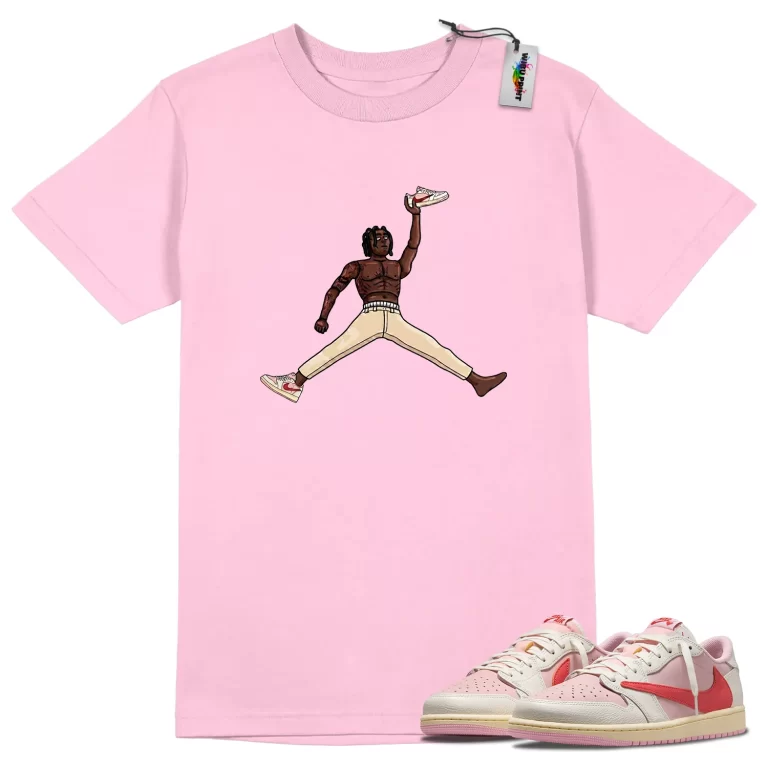 Jumpman Tee to Match Jordan 1 Tropical Pink-3