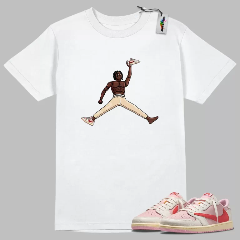 Jumpman Tee to Match Jordan 1 Tropical Pink-3