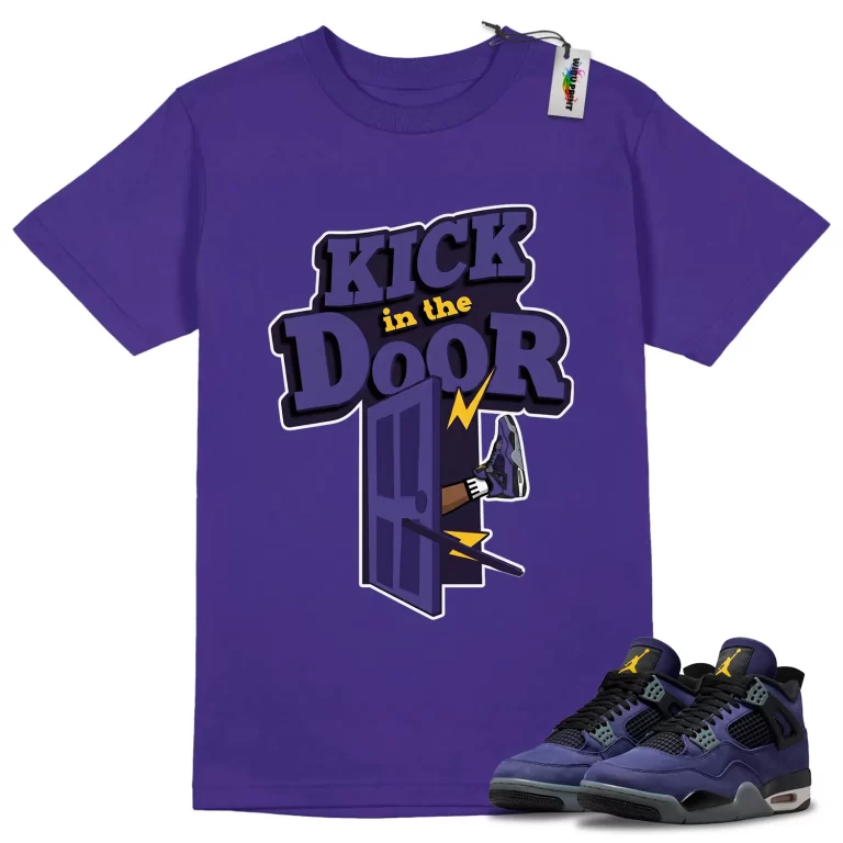 Kick In The Door Tee to Match Jordan 4 Lakers