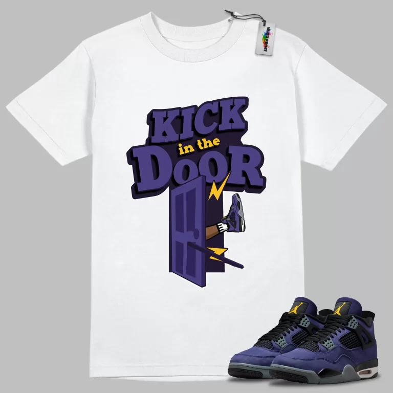 Kick In The Door Tee to Match Jordan 4 Lakers
