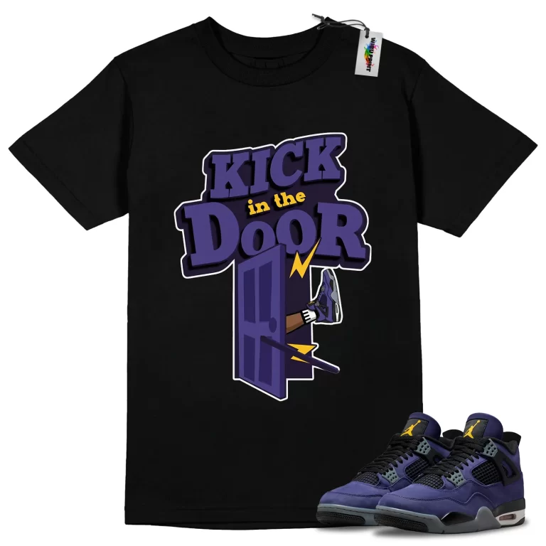 Kick In The Door Tee to Match Jordan 4 Lakers