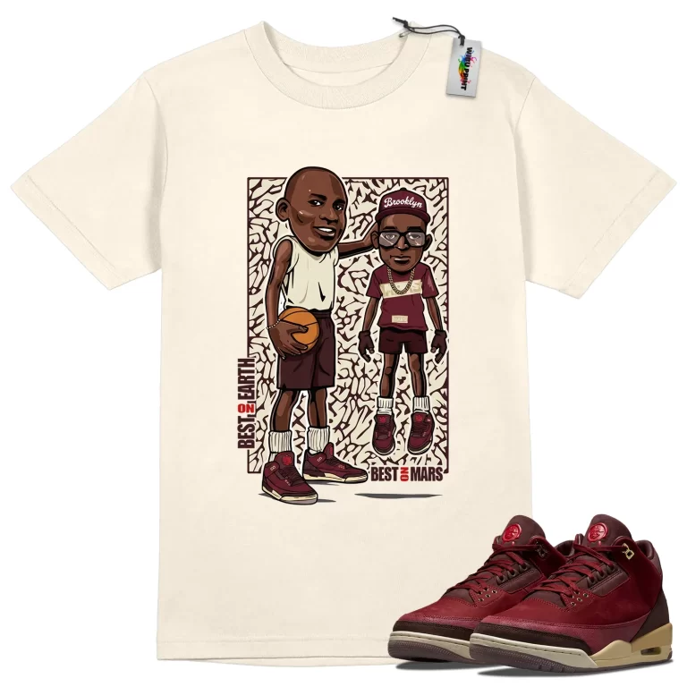Mike And Mars Tee to Match Jordan 3 Bin 23