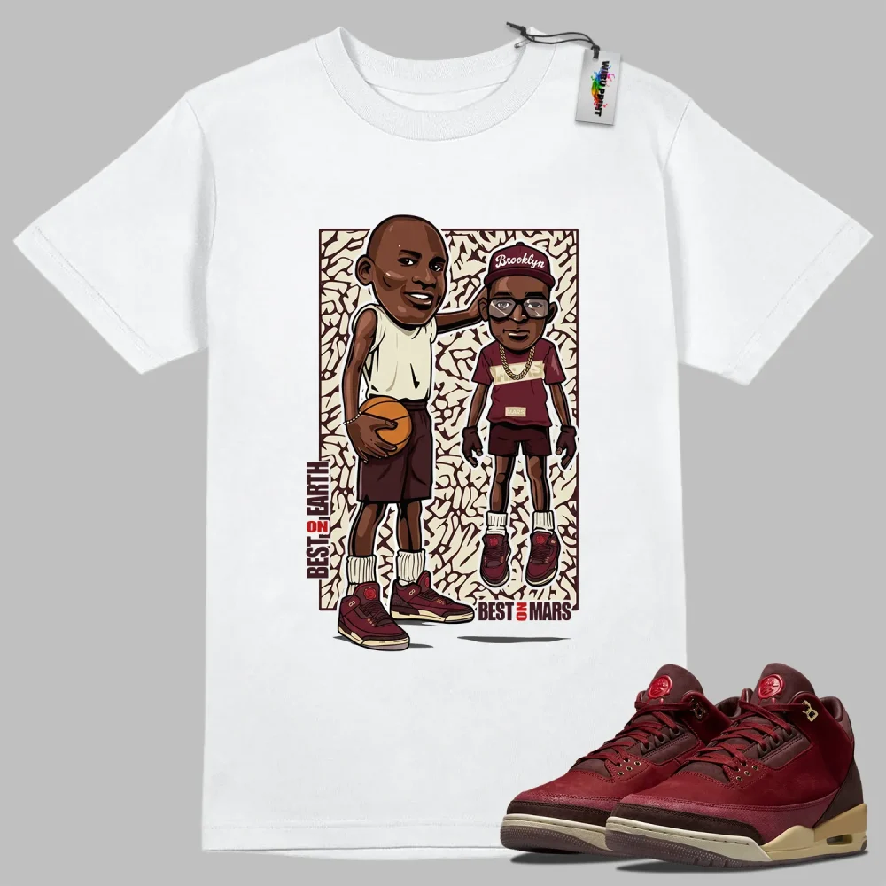Mike And Mars Tee to Match Jordan 3 Bin 23