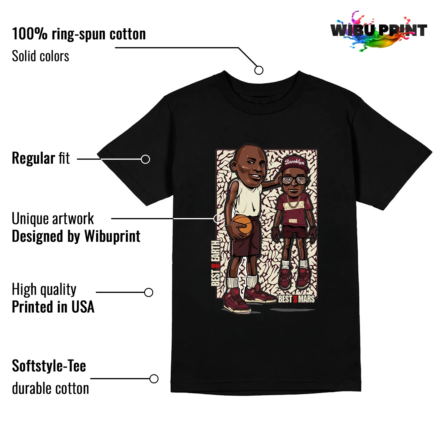 Mike And Mars Tee to Match Jordan 3 Bin 23
