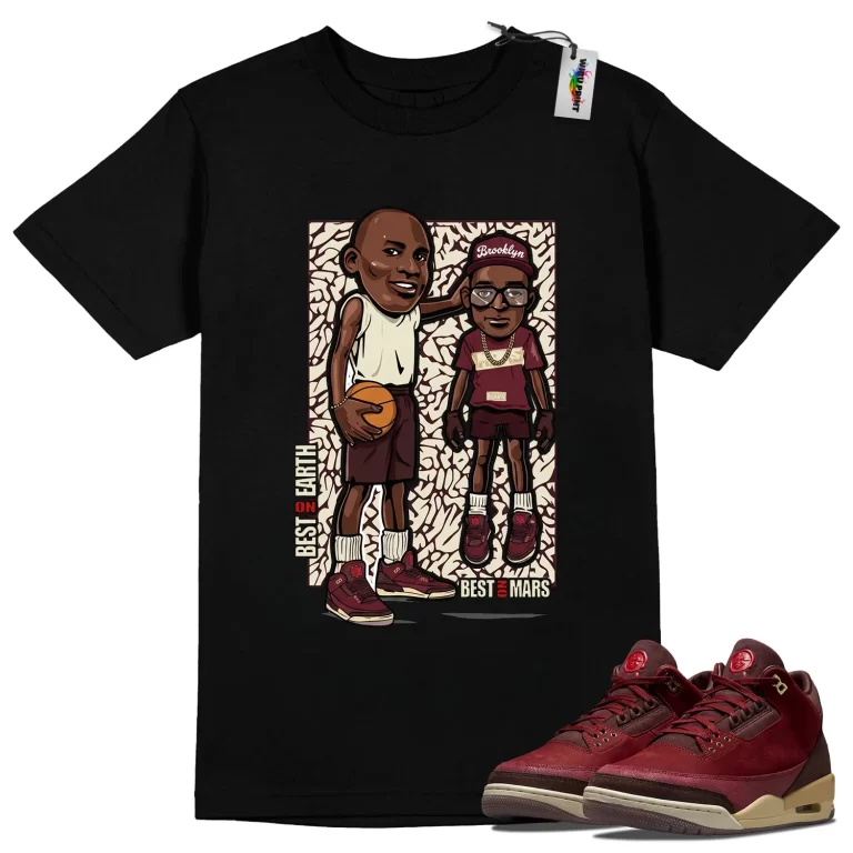 Mike And Mars Tee to Match Jordan 3 Bin 23