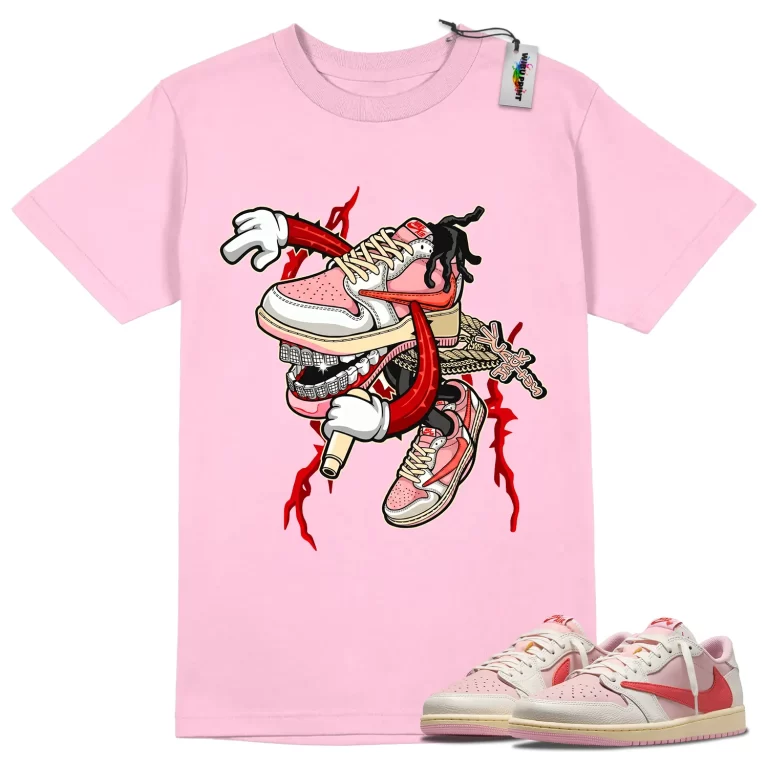 Pink Grillz Tee to Match Jordan 1 Tropical Pink-2
