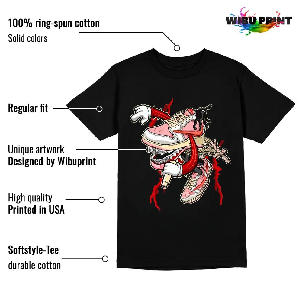 Pink Grillz Tee to Match Jordan 1 Tropical Pink-2