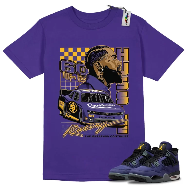 Racing Tribute Tee to Match Jordan 4 Lakers