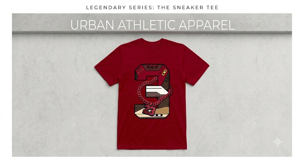 Sneaker Number 3 Chain Burgundy Jordan Shirts Red