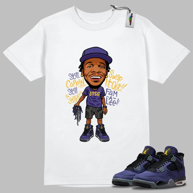 Still Coppin' Tee to Match Jordan 4 Lakers