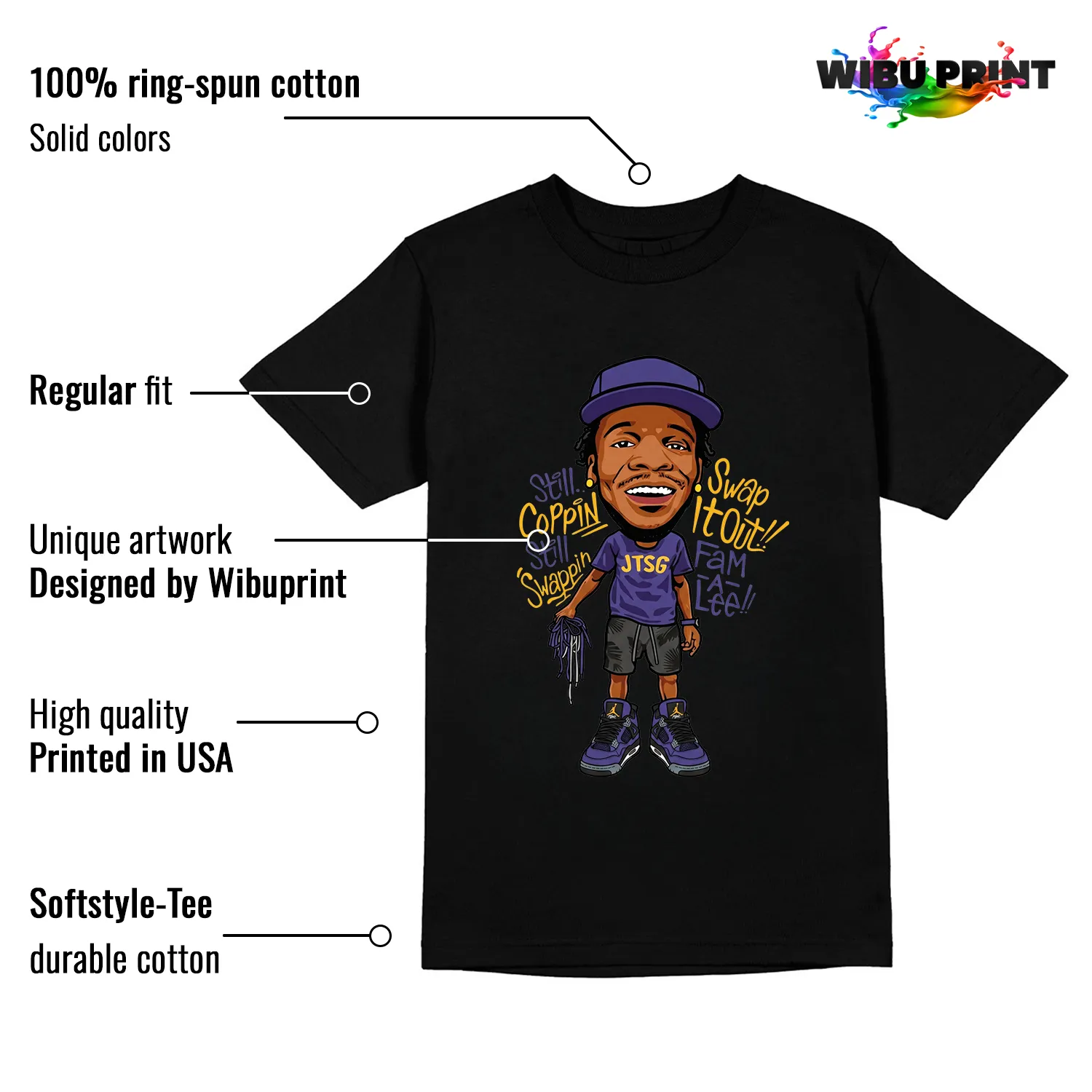 Still Coppin' Tee to Match Jordan 4 Lakers