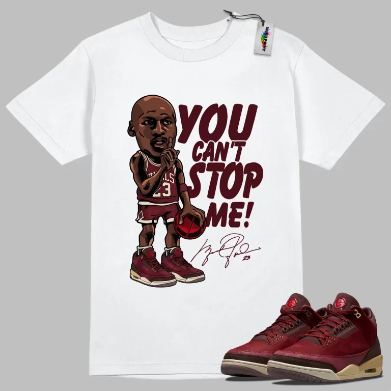 Stop Me Tee to Match Jordan 3 Bin 23-4