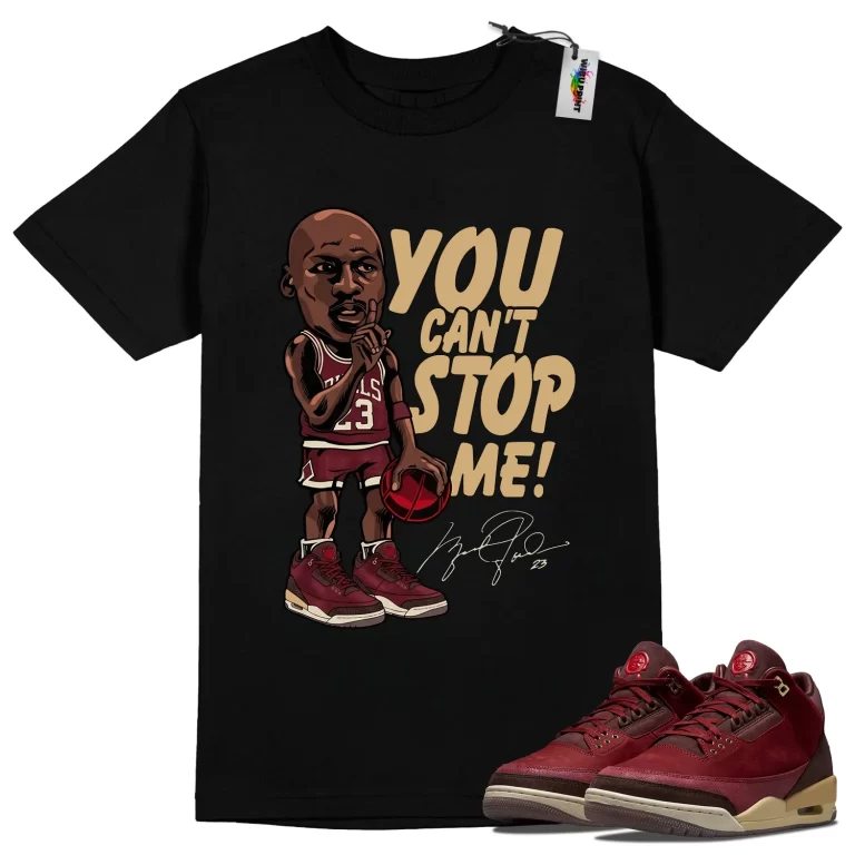 Stop Me Tee to Match Jordan 3 Bin 23-4