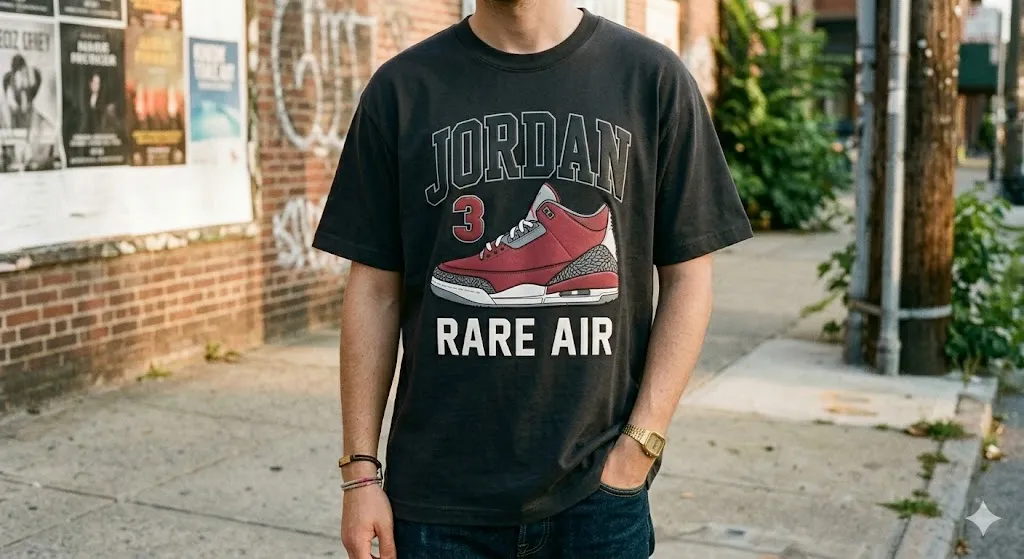 Streetwear Jordan 3 Rare Air Graphic Tee