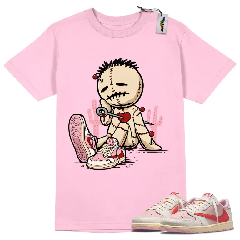 Voodoo Doll Tee to Match Jordan 1 Tropical Pink