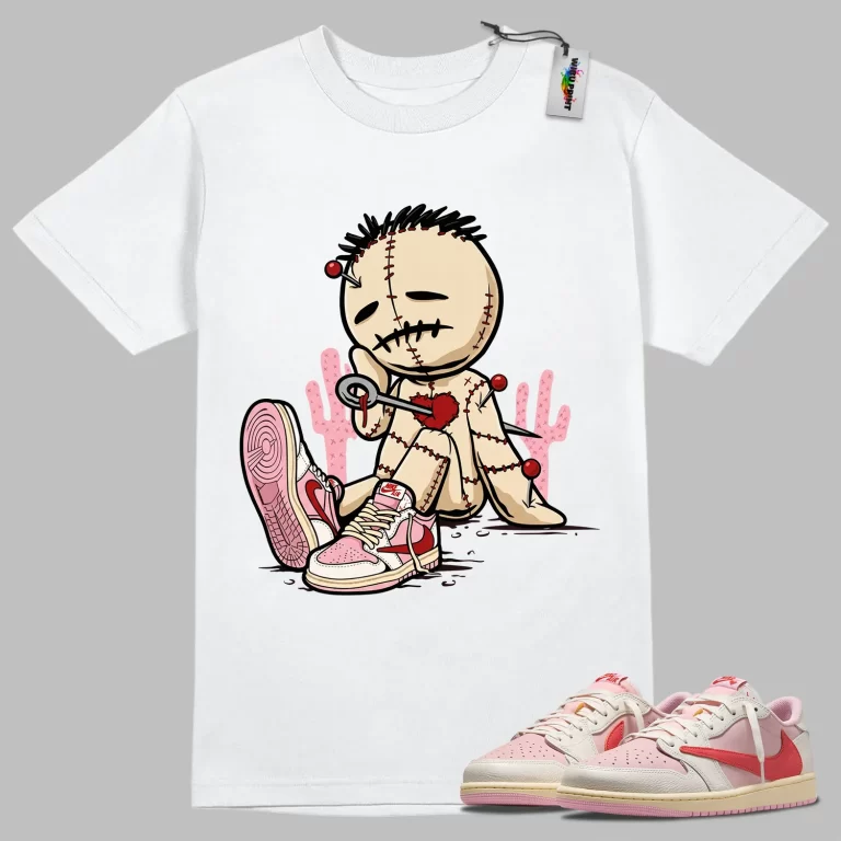 Voodoo Doll Tee to Match Jordan 1 Tropical Pink